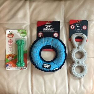 Reebok Blue and Gray Dog Toys for Active Play